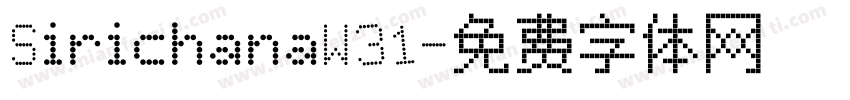 SirichanaW31字体转换