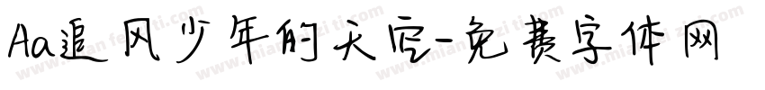 Aa追风少年的天空字体转换