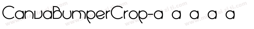 CanvaBumperCrop字体转换