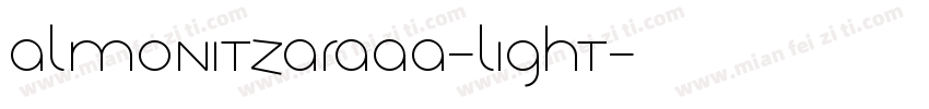 AlmoniTzarAAA-Light字体转换