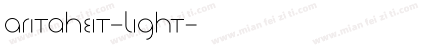 AritaHeit-Light字体转换