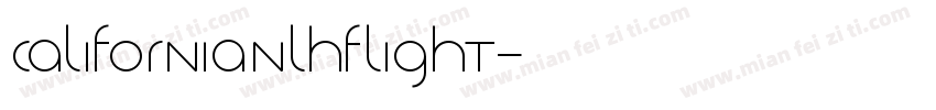 CalifornianLHFLight字体转换