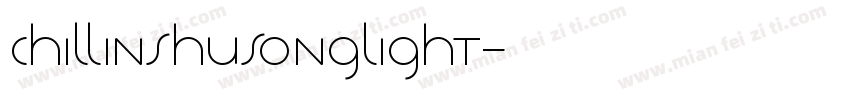 ChillinshusongLight字体转换