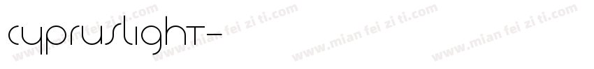 CyprusLight字体转换