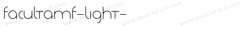 FacultaMF-Light字体转换