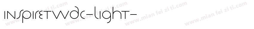 InspireTWDC-Light字体转换