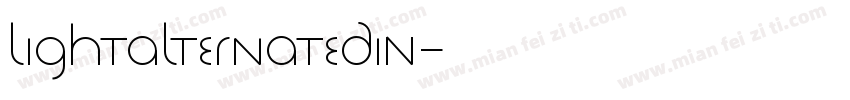 LightAlternateDIN字体转换