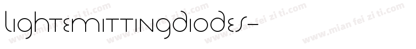 LightEmittingDiodes字体转换