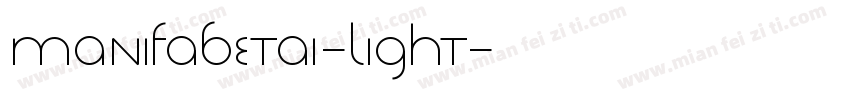 Manifabeta1-Light字体转换