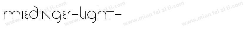 Miedinger-Light字体转换