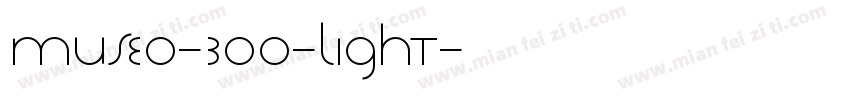 Museo-300-Light字体转换