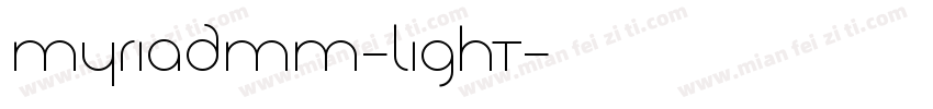 MyriadMM-Light字体转换