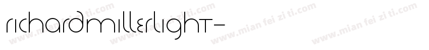 RICHARDMILLERLight字体转换