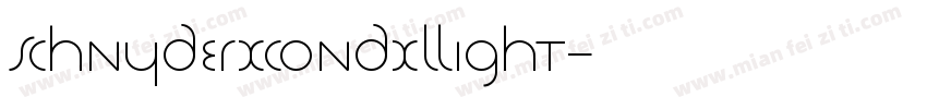 SchnyderXCondXLLight字体转换