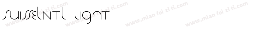 suisselntl-Light字体转换