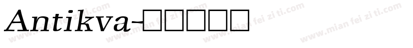 Antikva字体转换