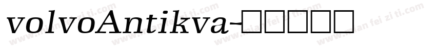 volvoAntikva字体转换
