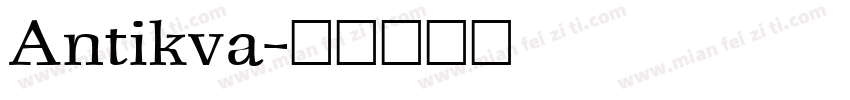 Antikva字体转换
