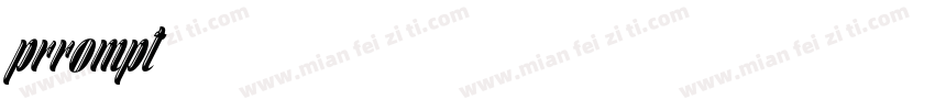 prrompt字体转换
