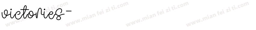 victories字体转换