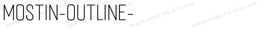 Mostin-Outline字体转换