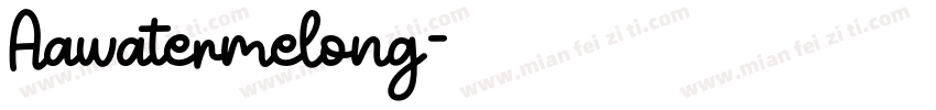 Aawatermelong字体转换