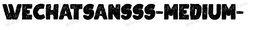 WeChatSansSS-Medium字体转换