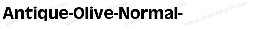 Antique-Olive-Normal字体转换