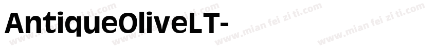 AntiqueOliveLT字体转换