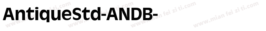 AntiqueStd-ANDB字体转换