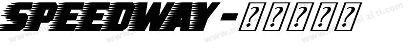 SPEEDWAY字体转换