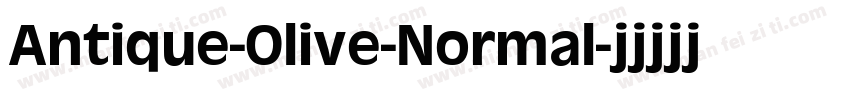 Antique-Olive-Normal字体转换