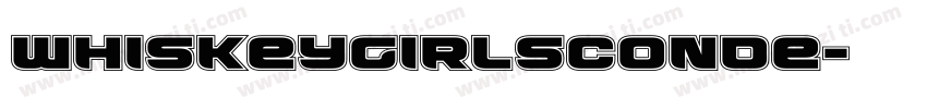 WhiskeyGirlsConde字体转换