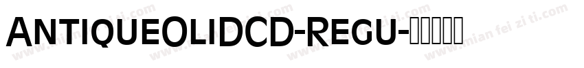 AntiqueOliDCD-Regu字体转换