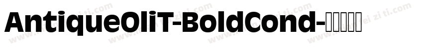 AntiqueOliT-BoldCond字体转换