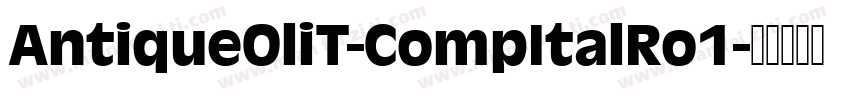 AntiqueOliT-CompItalRo1字体转换