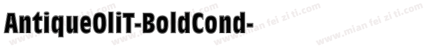 AntiqueOliT-BoldCond字体转换