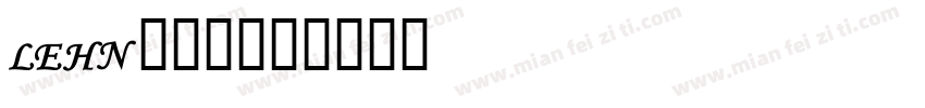 LEHN109字体转换