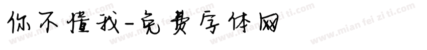 你不懂我字体转换