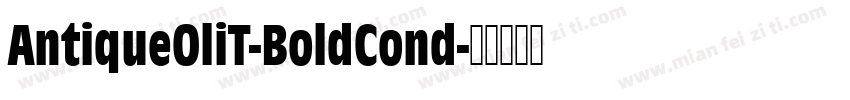 AntiqueOliT-BoldCond字体转换