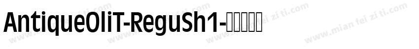 AntiqueOliT-ReguSh1字体转换