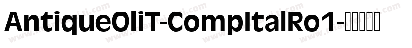 AntiqueOliT-CompItalRo1字体转换