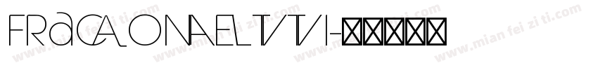 Fraconetti字体转换