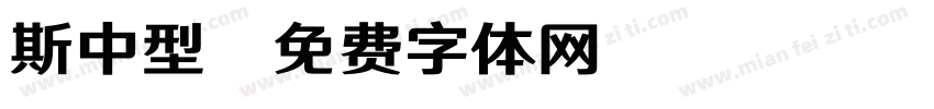 斯中型字体转换
