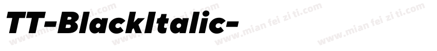 TT-BlackItalic字体转换