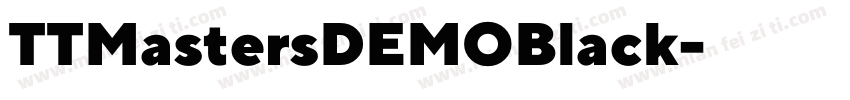 TTMastersDEMOBlack字体转换