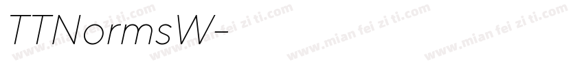 TTNormsW字体转换