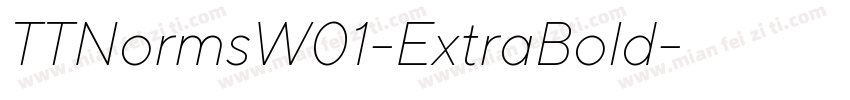 TTNormsW01-ExtraBold字体转换