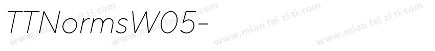 TTNormsW05字体转换