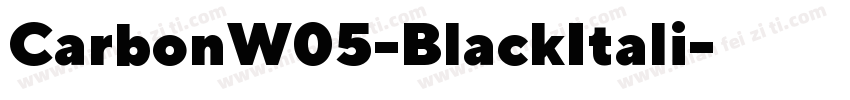 CarbonW05-BlackItali字体转换